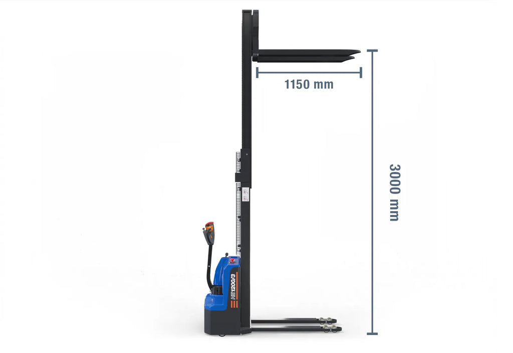 Elektro-Hochhubwagen / Elektrostapler HE1200/3, Hubhöhe 86 - 3.000 mm, Tragkraft 1.200 kg, SolidHub