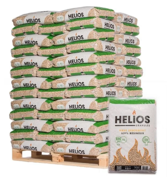 Holzpellets mit 65 Säcken à 15 kg