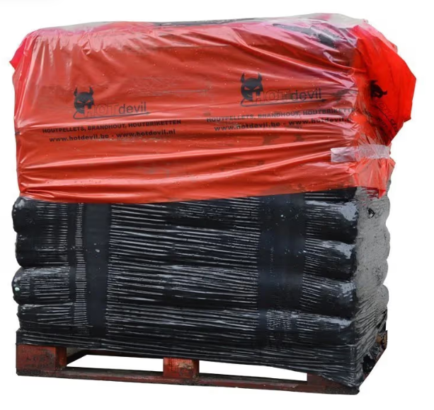 Holzpellets 100 % Anthrazitkohlepalette (A12–22 mm)