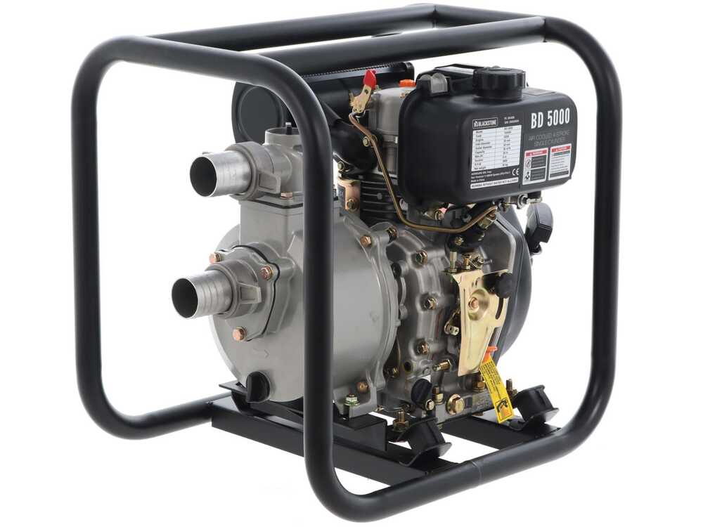 Blackstone BD 5000 Wärmemotorpumpe 50 mm Anschlüsse – 2 Zoll – selbstansaugend – 5,5 PS – Euro 5 Diesel