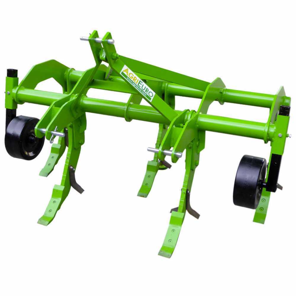Landwirtschaftlicher Tiefenlockerer für Traktoren AgriEuro Serie 170 Standard mit 5 Zähnen – mit Stahlrädern