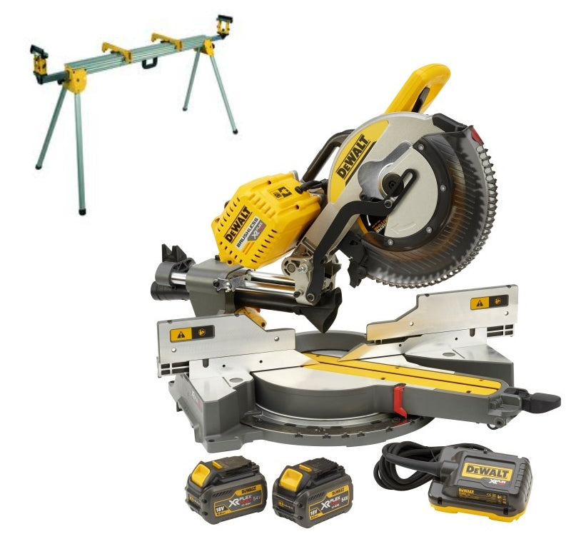 DEWALT 305 mm 18/54 V FLEXVOLT 6 Ah Radial-Gehrungssäge – DHS780T2