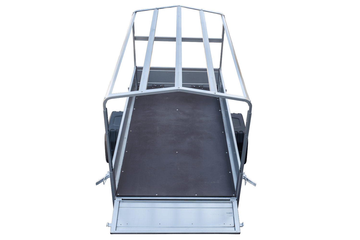 Praktischer PKW-Anhänger Garden Trailer 200 Kipp mit kippbarer Deichsel, blauer Plane