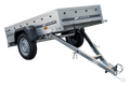 Garden Trailer 200 KIPP 200 x 106 cm PKW Anhänger mit Hochplane, Überrollbügel und Stützrad PTAC 500 kg