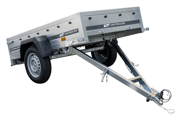 Garden Trailer 200 KIPP 200 x 106 cm PKW Anhänger mit Hochplane, Überrollbügel und Stützrad PTAC 500 kg