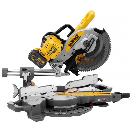 DEWALT 250 mm XR FLEXVOLT 54 V 3 Ah Radial-Gehrungssäge – DCS727T2