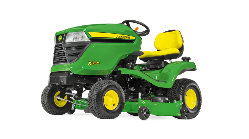 JOHN DEERE X350 Aufsitzmäher mit Seitenauswurf
